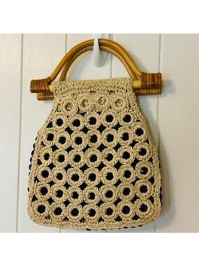 Mary-Kate & Ashley Y2K Boho Hippie Coastal Cowgirl Macrame Mini Clutch